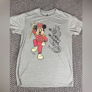 Disney Parks Mickey Mouse Marching Band Gray T-Shirt